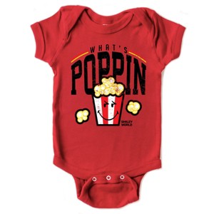 The Juniper Shop SmileyWorld What's Poppin Baby Short Sleeve Bodysuit - 1 of 4