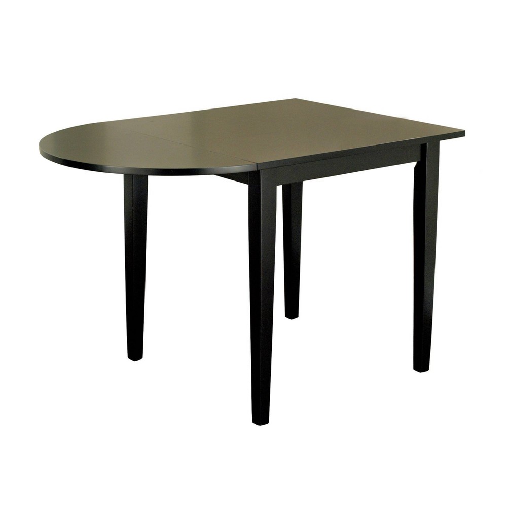 Photos - Dining Table 30" Tiffany Drop Leaf Extendable  Black - Buylateral