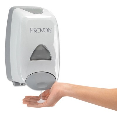 Dove Gray Manual Lockable Foam Soap Dispenser with Sight Window