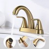 WOWOW 4 in. Centerset Double Handle Mid Arc Bathroom Faucet - 2 of 4