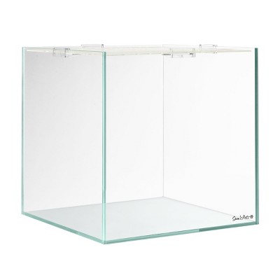 Cove 11 Gallon Clear Glass Fish Tank with Removable Lid