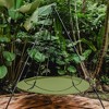 Hangout Pod 6' Circular Outdoor Family Hammock Bed and Stand Set Black/Sage Green: Weather-Resistant, 4-Person Capacity - 4 of 4