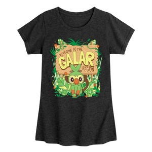 Girls' - Pokémon - Grookey Galar Fitted Short Sleeve Graphic T-Shirt - 1 of 4