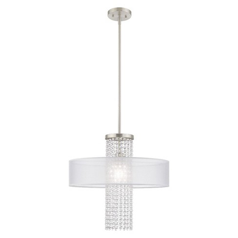 Livex Lighting Bella Vista 1 - Light Chandelier in  Brushed Nickel - image 1 of 4