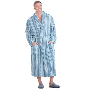 KingSize Tall Terry Bathrobe With Pockets - 1 of 4