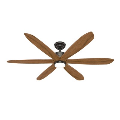 58" Rhinebeck Ceiling Fan with Remote Bronze (Includes LED Light Bulb) - Hunter Fan