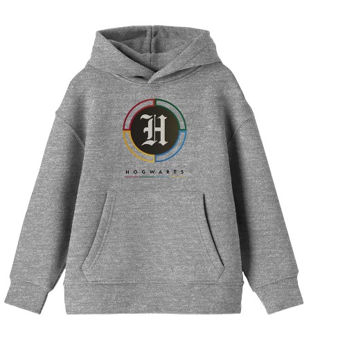 Harry Potter Classic Logo Youth Athletic Gray Graphic Hoodie Target