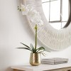 Uttermost Cami Orchid with Brass Pot 14"W x 24"H White Polyester and Brass Contemporary Tabletop Accent - 3 of 4
