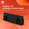 QPower Dual 12 Inch Sealed Car Audio Subwoofer Sub Box Enclosure for 2005-2019 Toyota Tacoma Double Cab Pickup Trucks, Charcoal Black - 3 of 4