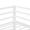 INFURNIC Beds Metal Loft Bed Twin Size with Safety Guardrails Flat Ladder and Under-Bed Storage for Kids Teens, White, 77.36"*41.34"*62.2" - 4 of 4