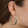 SHINE by Sterling Forever Graduating Hoop Earrings - 2 of 3
