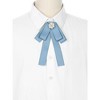 INSPIRE CHIC Women's Ribbon Rhinestone Bowknot Pre-Tied Brooch Bow Ties - 4 of 4