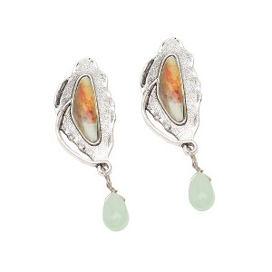 SOHI Women's Blue Abstract Drop Earrings - 1 of 3