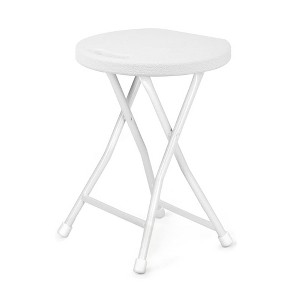Folding Stool with Handle - Folding Chair, Folding Bar Stool with Non-Slip Feet, 600 lbs Capacity - 1 of 4