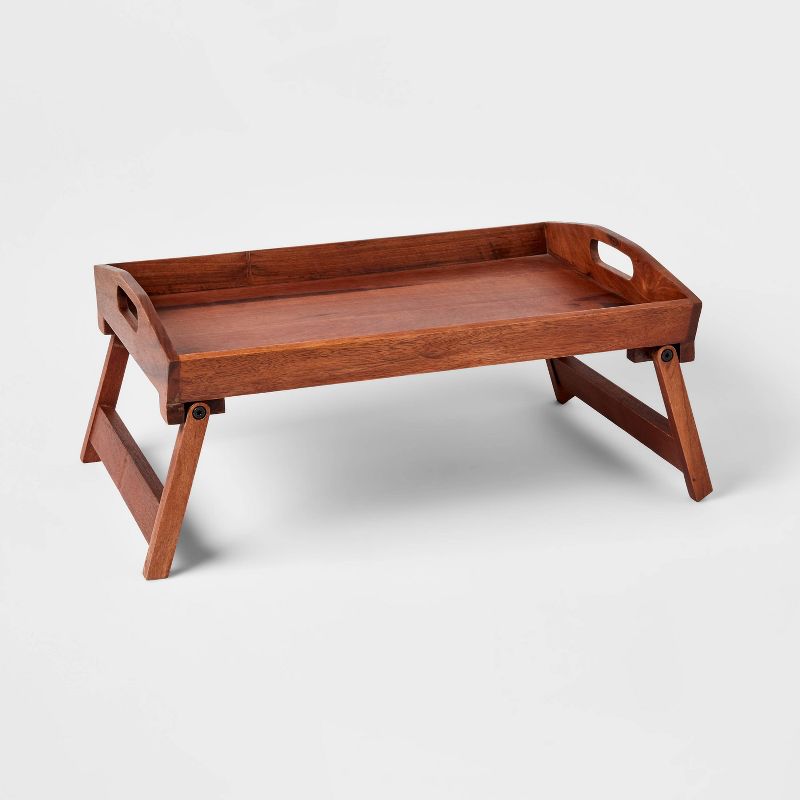 22&#34; x 14&#34; Wood Signature Bed Tray - Threshold&#8482;, 1 of 9