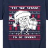 Boys' - SpongeBob SquarePants - Spongebob Xmas Sweater Short Sleeve Graphic T-Shirt - 2 of 4
