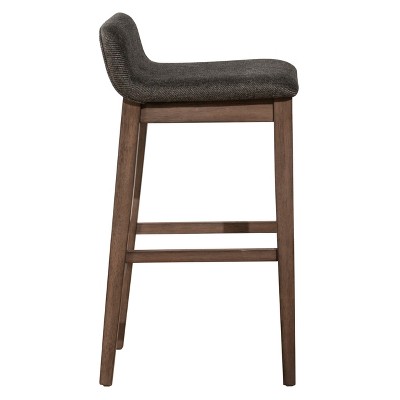 Renmark Brushed Gray Adjustable Wood Counter Stool