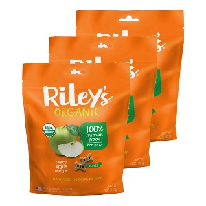 Riley's Organics Tasty Apple Small Bone Dog Treats - 1 of 4