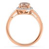 Pompeii3 1.84Ct Morganite Rose Gold Diamond Ring - 2 of 3