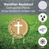 Big Dot of Happiness Elegant Cross - Yard Sign and Outdoor Lawn Decorations - Religious Party Yard Signs - Set of 8 - 3 of 4