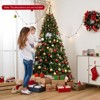 Tangkula 7 FT Pre-Lit Artificial Christmas Tree w/ 1000 Warm White LED Lights 3 Modes - 4 of 4