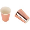 Juvale 36 Pack Rose Gold Paper Cups Disposable for Wedding, Baby Shower, Engagement Party, 12 oz - 4 of 4