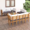 vidaXL Patio Lounge Set Sectional Sofa Set with Cushions Solid Wood Acacia - 2 of 4