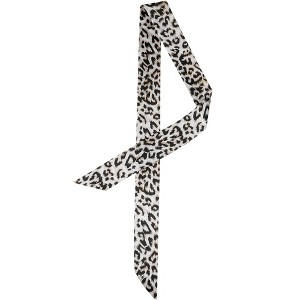 Allegra K Women's Long Neckscarf Fashion Leopard Print Skinny Scarf 88x5cm/35x2" 1 Pc - 1 of 4
