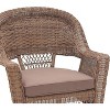 HomeStock Honey Coastal Craftsman Chair Set of 2 with Cushions - 4 of 4