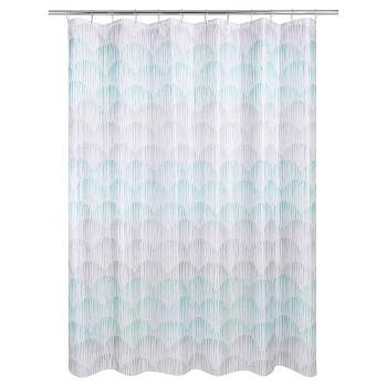 Ombre Wave Shower Curtain Aqua - Allure Home Creations