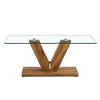 NicBex Modern 43.3" Rectangle Coffee Table with V Shape Base for Living Room and Office - 4 of 4