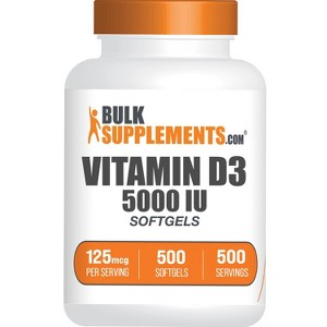 BulkSupplements Vitamin D3 Softgels - 1 of 4