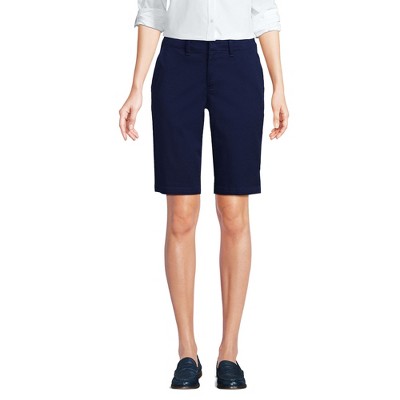 Lands' End Women's Elastic Back Classic 12" Chino Shorts