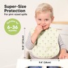 KeaBabies 3pk Presto Baby Bibs Waterproof with Food Catcher, Lightweight Toddler Bibs for Eating - 3 of 4