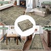 Vintage Boho Non-Slip Kitchen Rug Retro Abstract Low Pile Area Rug Soft Floor Carpet for Bedroom Living Room Laundry Room - 4 of 4