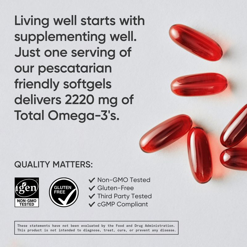Sports Research Total Omega-3, 120 Softgels, 4 of 5