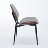Vatro Dining Chairs Set of 2 Mid-Century Modern Retro Faux Leather Chair - 3 of 4