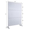 DSVIMOY Outdoor & Indoor Privacy Screen, Freestanding Decorative Privacy Screen for Deck Balcony Patio, White, 48"*76"*16" - 3 of 4
