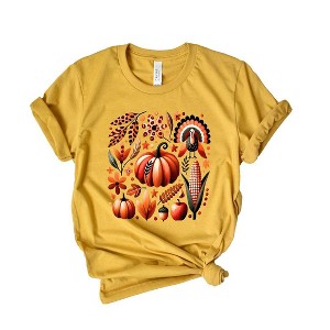 Simply Sage Market Women's Thanksgiving Boho Short Sleeve Graphic Tee - XS - Sage - 1 of 4