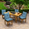 ARDEN Outdoor Plush Modern Tufted Blowfill Dining Chair Cushion, 21 x 40, Water Repellent, Fade Resistant - 3 of 4