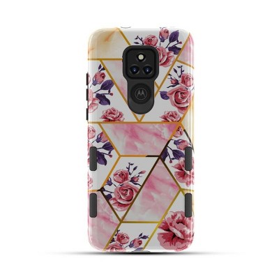 MyBat Pro TUFF Subs Series Case Compatible With Motorola Moto G Play (2021) - Rose Marble