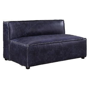 52" Birdie Sofa with Top Grain Leather Vintage Blue - Acme Furniture - 1 of 4