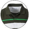 Gioberti Men's Single Stripe Polo Shirt With Pocket - Black Collar - 3 of 3