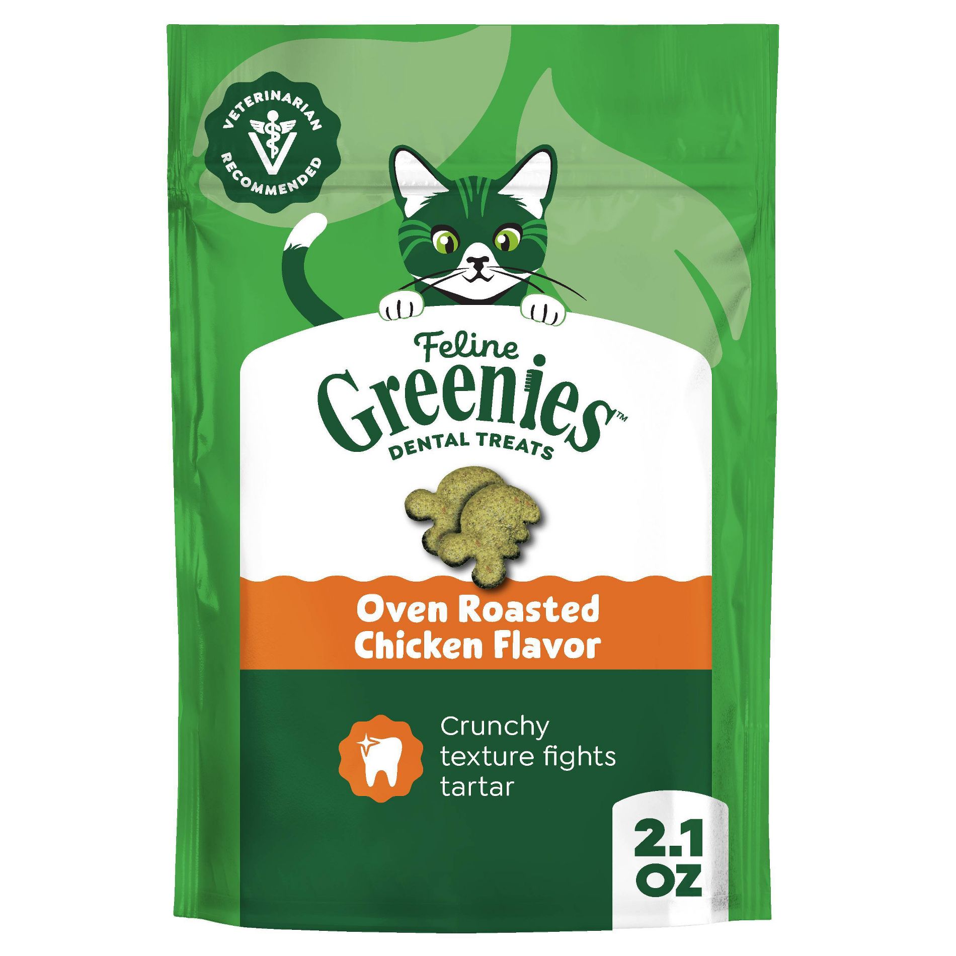 Greenies Dental Cat Treats Oven-Roasted Chicken