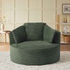 Aukfa 49" Oversized Accent Corduroy Lounge Chair with Memory Foam , No Assembly Required, for Living Room & Bedroom - 3 of 4