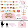 Tea Party Set, 49PCS Princess Tea Time Toys, Kitchen Pretend Playset, Birthday Gift Multicolor Standard - 2 of 4