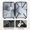 Kumasinova 3 Pcs Premium ABS Luggage Set,Hardshell Luggages with Spinner Wheels&TSA Lock,Airline-Approved Travel Luggage,20/24/28" - 2 of 4