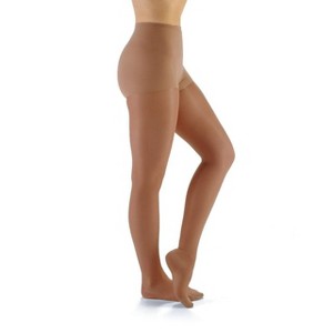 JOBST 119357 UltraSheer Waist High 15-20 mmHg Compression Stockings Pantyhose, Closed Toe, Small, Suntan - 1 of 4