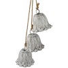 Northlight Fluted Bell Trio Christmas Decorations - 20" - White - Set of 2 - 3 of 4