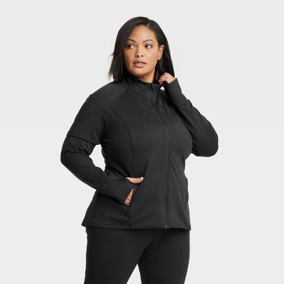 Women\'s Full Zip Jacket 4x Black - : Motion™ All Target In